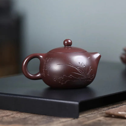 170ml Chinese Yixing Zisha Tea Set Teaware Handmade Xishi Purple Clay Tea Pot