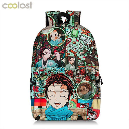 Backpack Waterproof Student School Bag Bookbag Cosplay Travel Fashion Red Purple