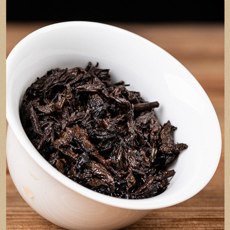 357g Yunnan Pu'er Tea Ripe Tea Cake Menghai Qizi Cake 2013