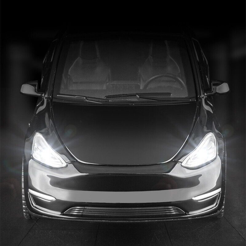 1:32 Tesla Modell Y Druckguss Modell Auto SUV Spielzeug Fahrzeug Sammlung Sounds Lichter-