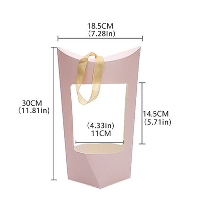 5Pcs Gift Box Flower Paper Boxs Creative Bouquets Bag Wedding Gift Boxes