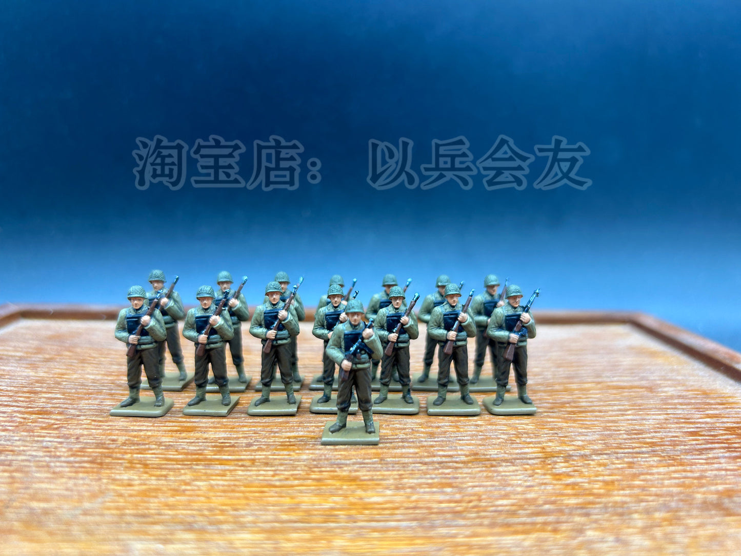 1/72 15Pcs World War II US soldier model Normandy landing