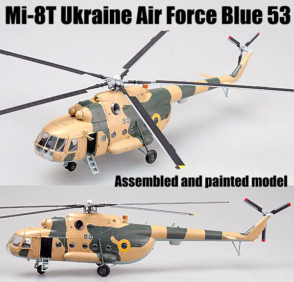 Mi-8T Ukraine Air Force Hip-c Blue 53 helicopter No21 1/72 no Diecast Easy model