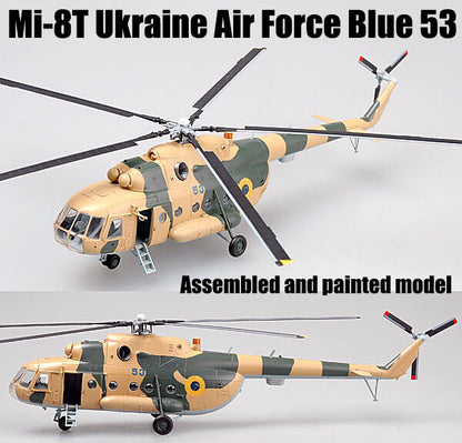 Mi-8T Ukraine Air Force Hip-c Blue 53 helicopter No21 1/72 no Diecast Easy model