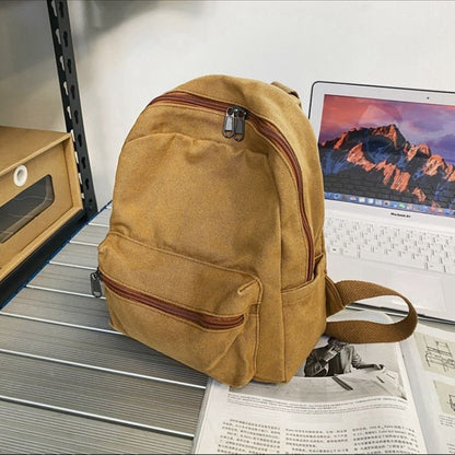 Canvas Women Backpack Small School Bags Rucksack Student Traveling 25*10*29 CM