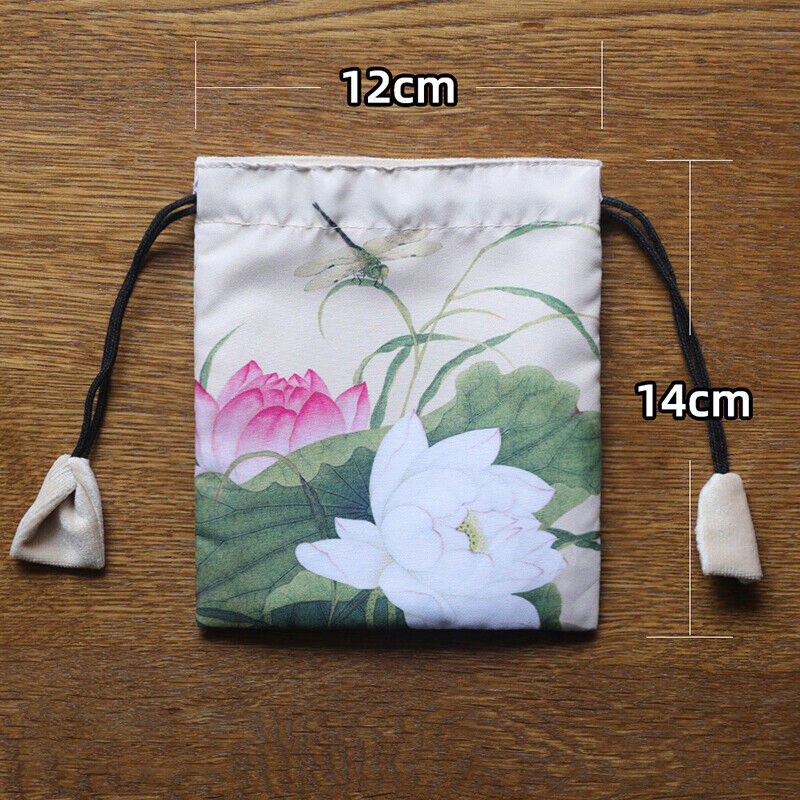 Chinese Velvet Jewelry Buddha Bag Organizer Storage Bag Jewelry Teacups Case NEW
