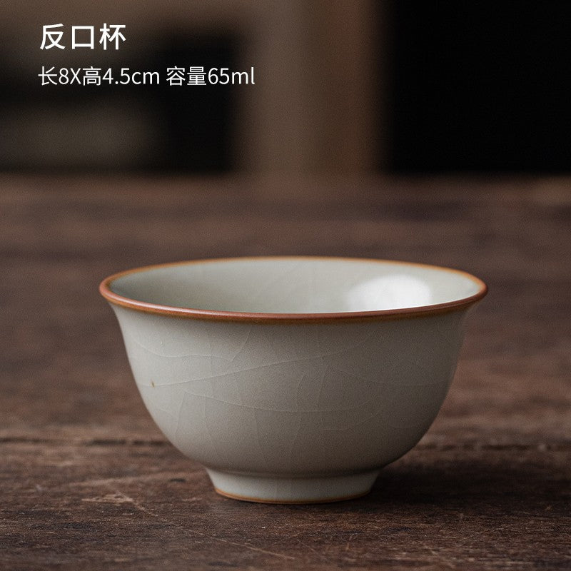 1pc Ru Kiln Master Cup Single Cup Dedicated Ceramic Tea Cup