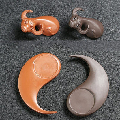 Yixing Purple Clay Tea Pet Handmade Tea Set Tea Table Home Decoration