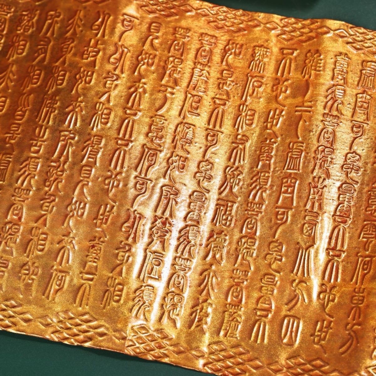Vintage Brass Buddhist Sutra Scroll Holder 16cm Temple Replica 280g