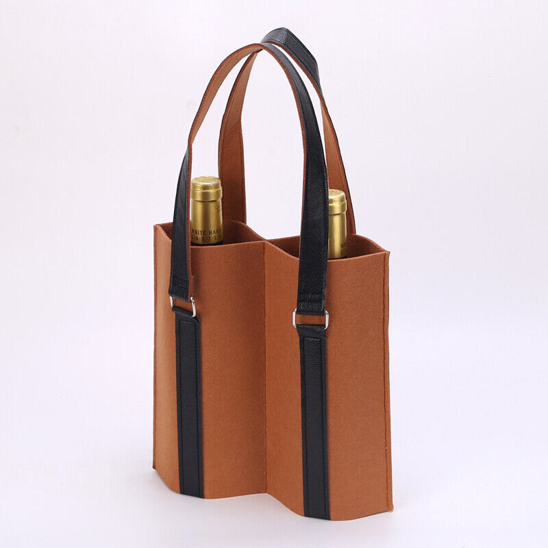 Wine/beer Bag Felt Beer Wine Protective Handbag Storage Bag Portable Carrier