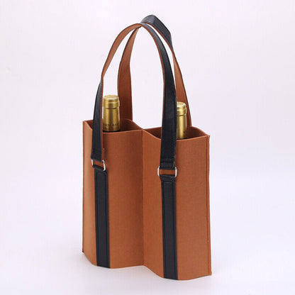 Wine/beer Bag Felt Beer Wine Protective Handbag Storage Bag Portable Carrier