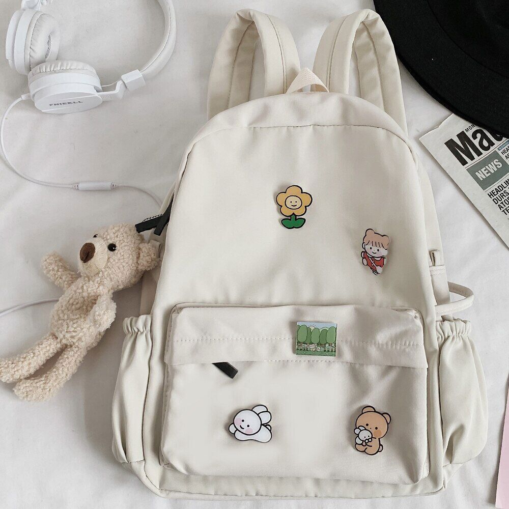 Women Nylon Cute Backpack Student College School Bag Backpack Ladies Bags