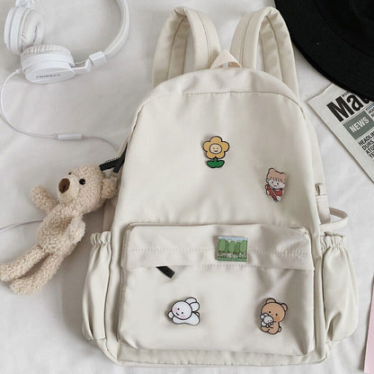 Women Nylon Cute Backpack Student College School Bag Backpack Ladies Bags