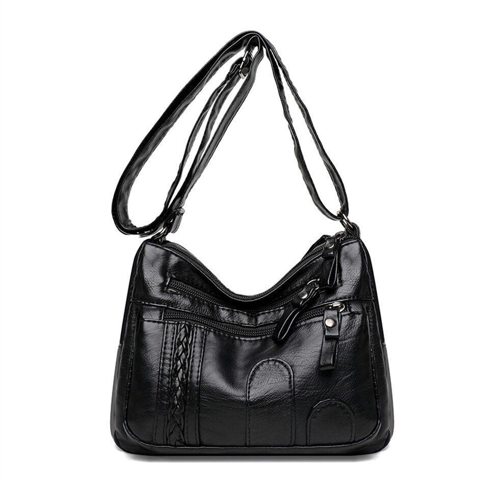 Shoulder Bag Synthetic Leather Luxury Handbag Purse Crossbody Tote Bag Polyester