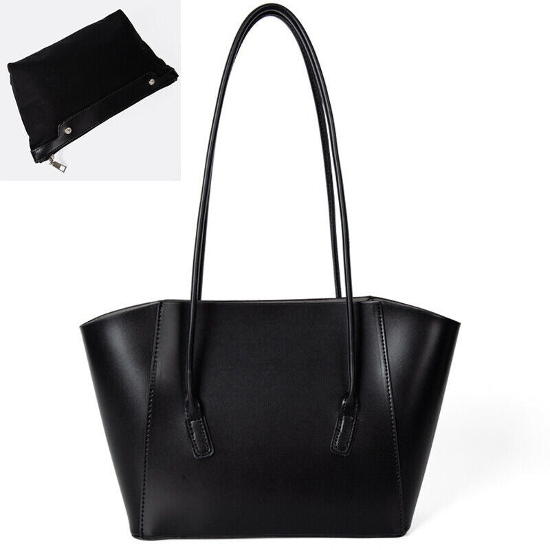 Faux Leather Women's Elegant Tote Handbags Bucket Large Capacity Son-mother Bag