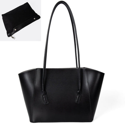 Faux Leather Women's Elegant Tote Handbags Bucket Large Capacity Son-mother Bag
