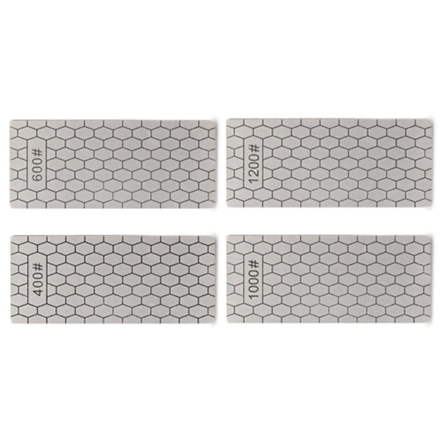 4PCS/Set 400 600 1000 1200 Grit Diamond Kitchen Knives Sharpening Plate