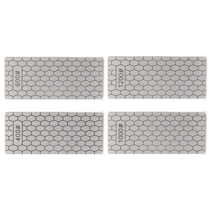 4PCS/Set 400 600 1000 1200 Grit Diamond Kitchen Knives Sharpening Plate