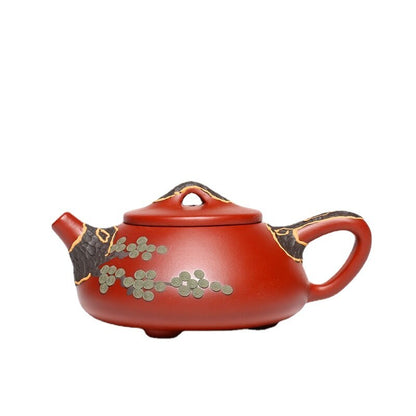Kung Fu Tea Set and Teapot Yixing Tea Pot Filter Handmade Purple Clay Teaware