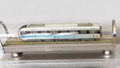 1:68 43CM Chengdu Metro Line 1 Passenger Car Trains Vehicle Diecast Model