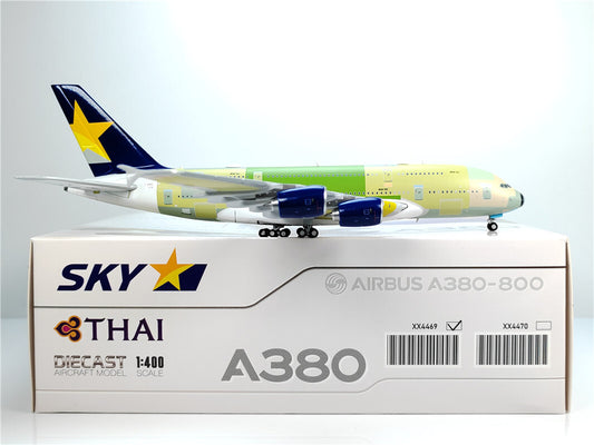 1:400 JC Wings SKY AIRBLUS A380 Passenger Airplane Diecast Aircraft Model