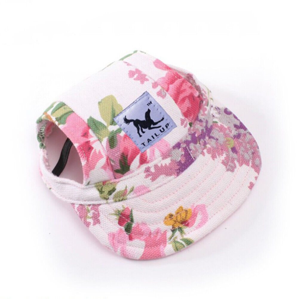 Dog Sun Hat Pet Baseball Cap Adjustable Sunscreen Ear Holes Visor Cap S-XL size!