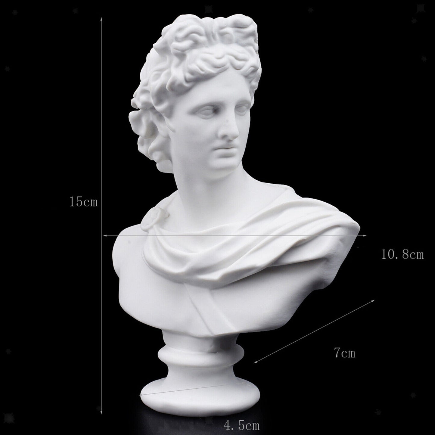 Classic Apollo Statue Replica Resin Sculpture Artware Decor Collection