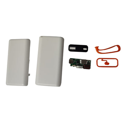 White 2 Slots 21700 Power Bank Case Cage Durable Portable For PC/ Smartphone