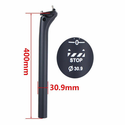 Carbon Fiber Seat Post MTB/Road Bike Seatpost 27.2/30.9/31.6mm Offset 20mm Light