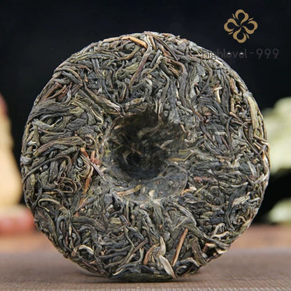 100g Raw Pu'er Tea Cake Yunnan Menghai Kunlu Mountain Ancient Tree Compressed