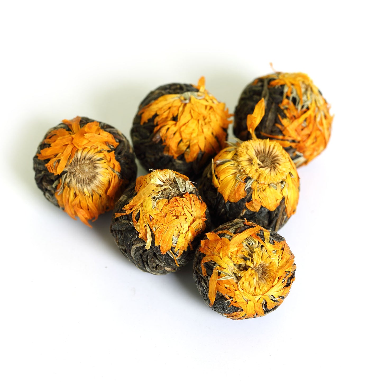GOARTEA 2017 Year Calendula Officinalis Yunnan Puer Tea Pu'er Puerh Tea Raw Ball-