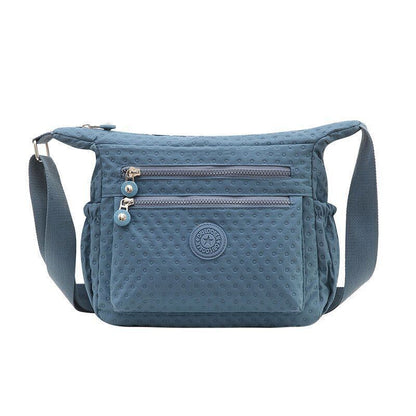 Ladies Shoulder Bags Women Nylon Handbag Zipper Purses Messenger Crossbody Bag