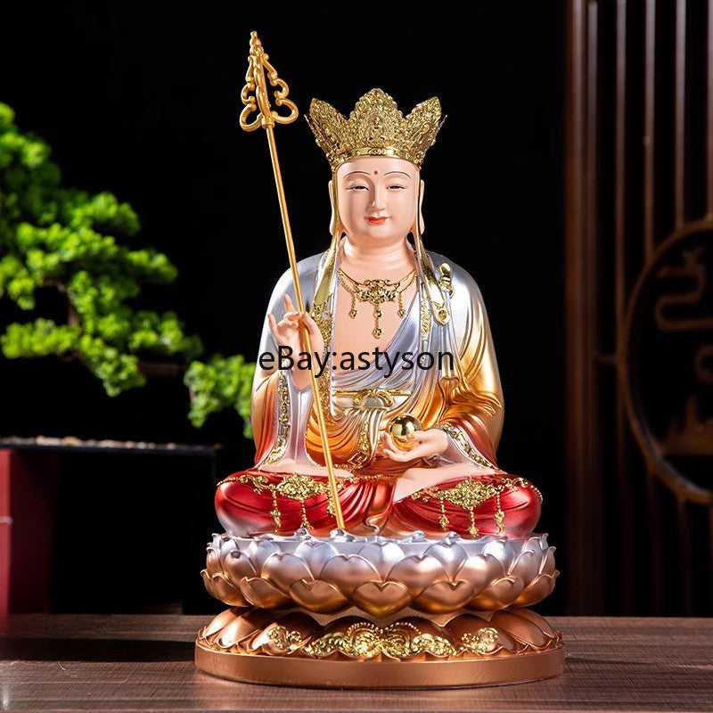 30cm Ksitigarbha Resin Buddha Statue Ksitigarbha King Buddha Statue Ornament
