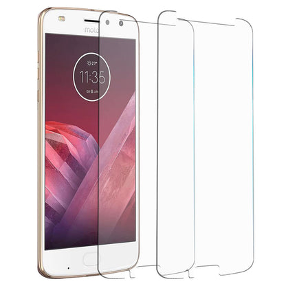 For Motorola Moto Z2 Play/Force Tempered Glass Clear Ultra Slim Screen Protector