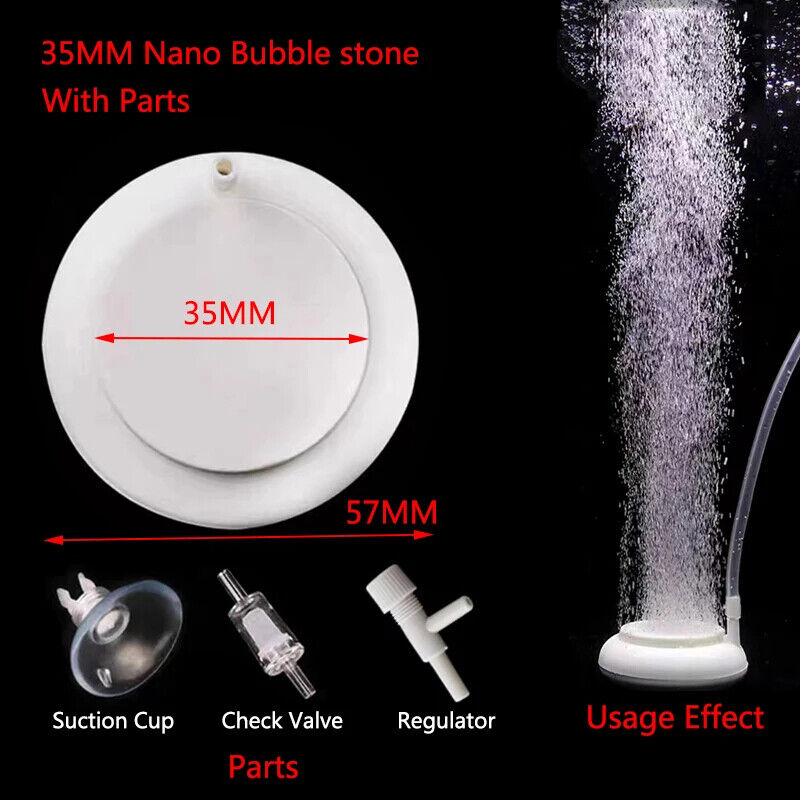 Aquarium Accessories 35 50 80mm Oxygen Aerator Increasing Air Bubble Stone Tools