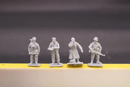 Unassembled1/72 Resin WWII German SS 9 Soldiers kit A&Bstyle
