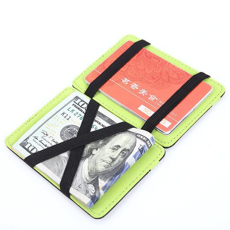 Ultra Thin Synthetic Leather Magic Wallets Mini Small Coin Purses Case Pouch Bag
