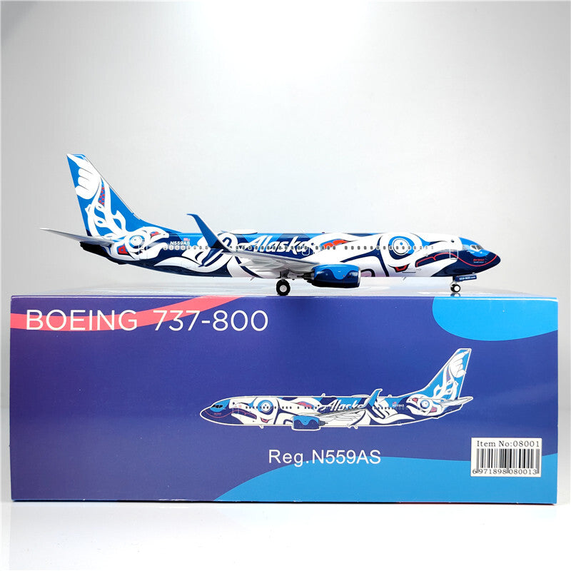 1:200 NG Model Alaska BOEING B737-800 Passenger Airplane Diecast Aircraft Model