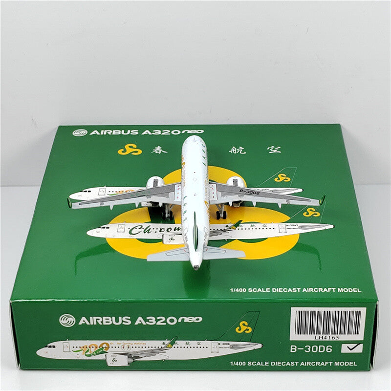 1:400 JC Wings SPRING AIRLINES AIRBUS A320neo Airplane Diecast Aircraft Model