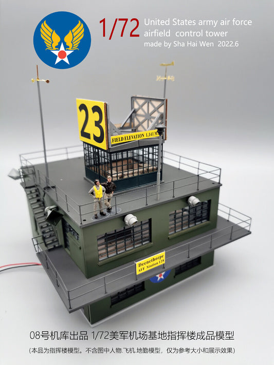 1:72 Us Military Airport Scene Control Building Command Building Model Lights
