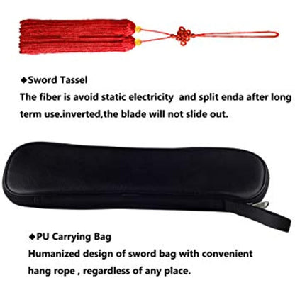 Extendable Chinese Taichi Sword Luxury Red Sword Tassel