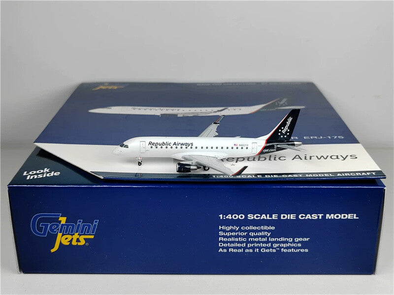 GeminiJets Republic Airways E175LR N402YX 1/400 Aircraft Pre-built Model