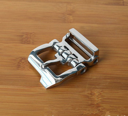 Belt Buckles 40mm Brushed Metal Stainless DIY Leather Craft Hardware Accessories