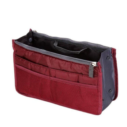 Organizer Insert Bag Women Nylon Travel Handbag Purse Large liner Cosmetic Bag