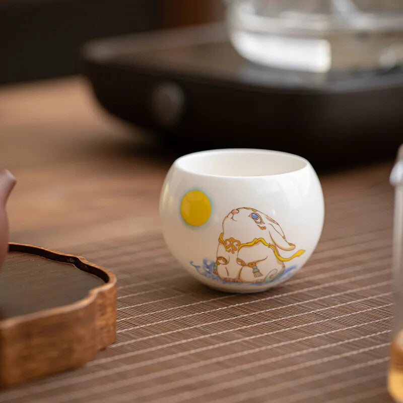 Chinese Ceramic Teacup Handmade Custom Master Cup Traditional Tea Accessories