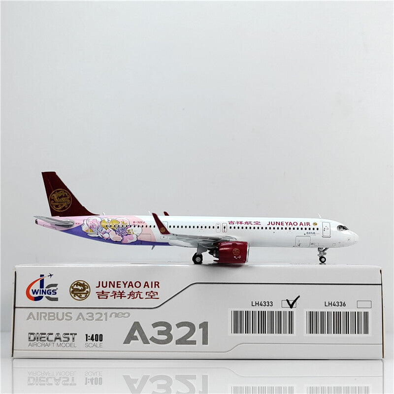 1:400 JC Wings JUNEYAOAIR AIRBUS A321neo Passenger Airplane Diecast Model