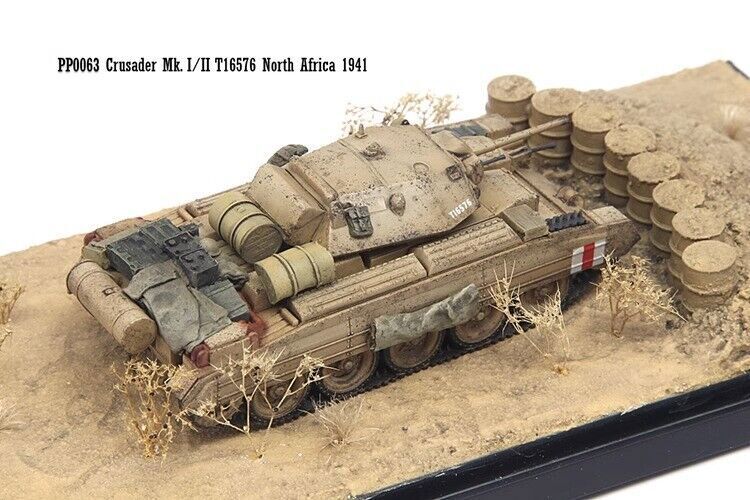 S-Model 1/72 PP0063 Crusader MK.Ⅰ/Ⅱ T16576 Tank North Africa 1941 Model+Platform