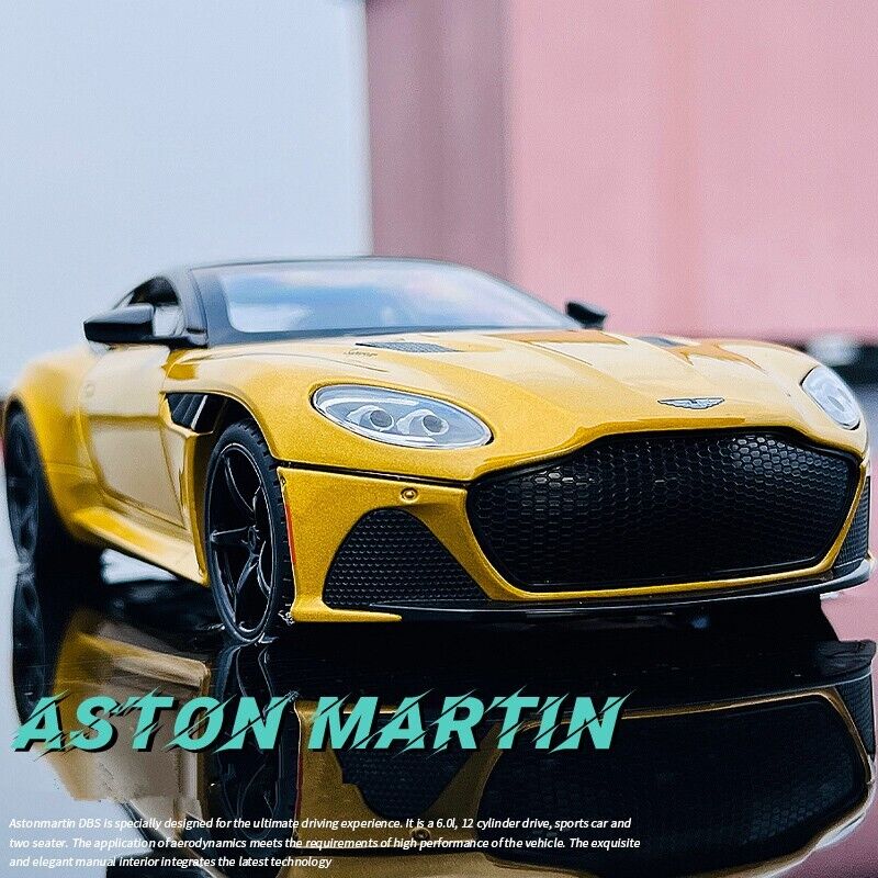 1:24 Aston Martin DBS Superleggera Diecast Model Vehicle Toy Car New Gift Kids