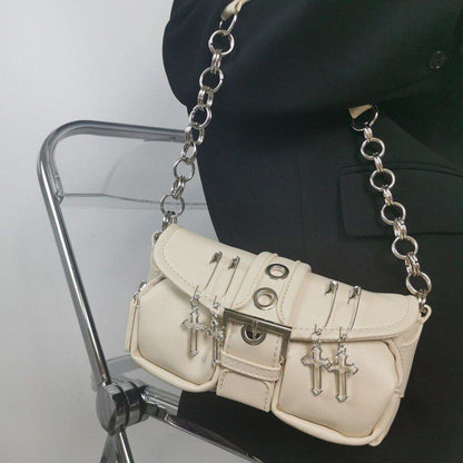 21*11*6cm Vintage Shoulder Bag Crossbody Purse Synthetic Leather Handbags Pouch