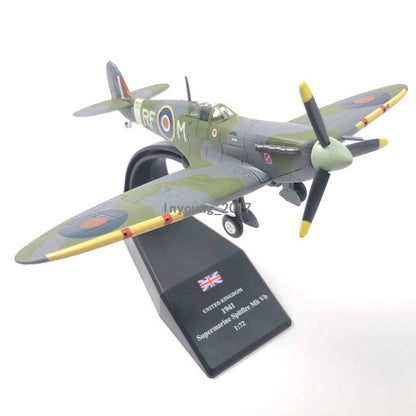 1:72 WWII Spitfire MK.VB Fighter Airplane Model Diecast Military Plane Model